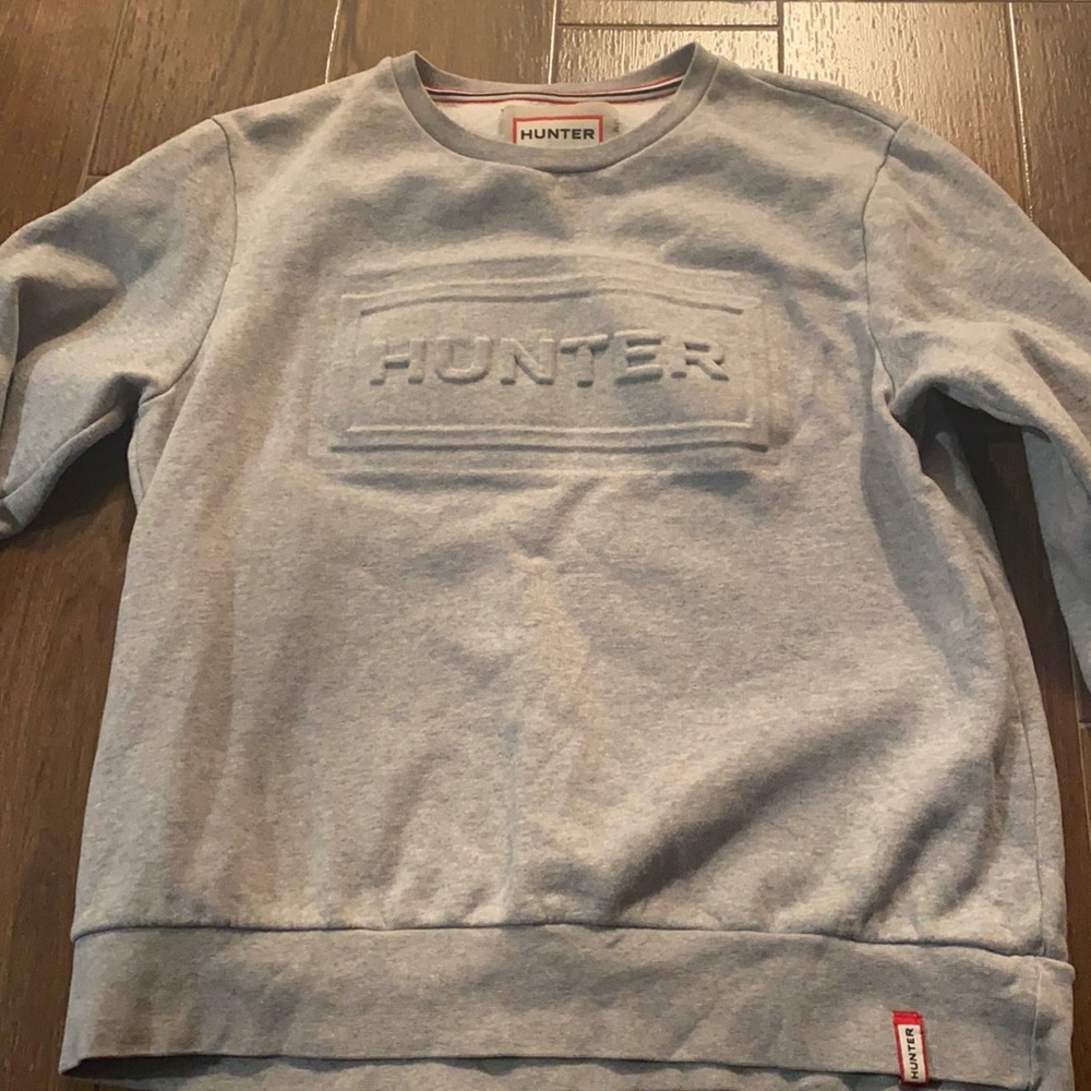 Hunter womens fleece sweatshirt with embossed logo